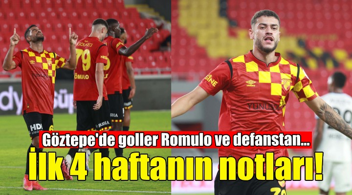 Göztepe'de goller Romulo ve defans oyuncularından!