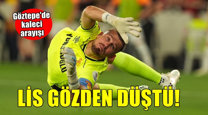 Göztepe'de kaleci Lis gözden düştü