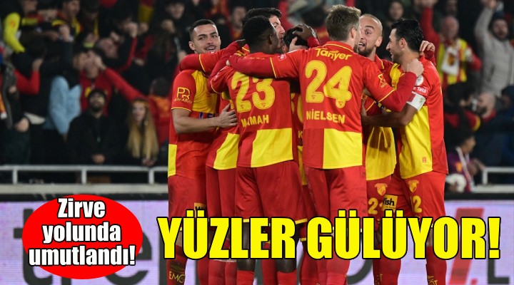 Göztepe'de yüzler gülüyor!