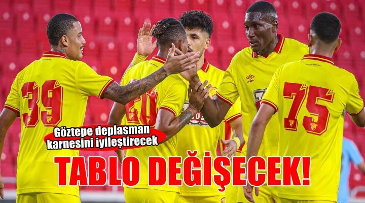 Göztepe tabloyu değiştirecek