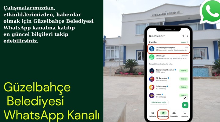 Güzelbahçe Belediyesi WhatsApp Kanalı hizmete açıldı