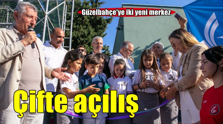 Güzelbahçe'de önce açılış sonra bayramlaşma