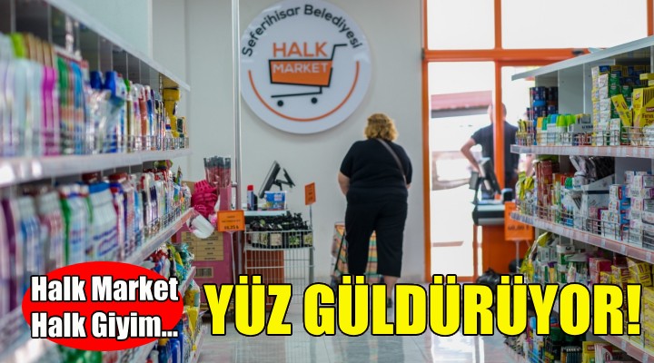 Halk Market ve Halkı Giyim yüz güldürüyor!