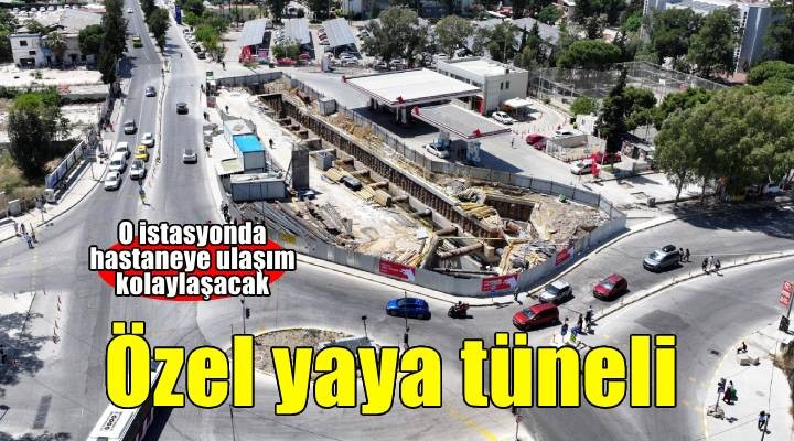 Hastane yolcuları için özel yaya tüneli