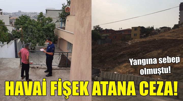 Havai fişek atan kişiye ceza!