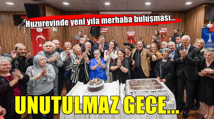 Huzurevinde yeni yıla merhaba buluşması...