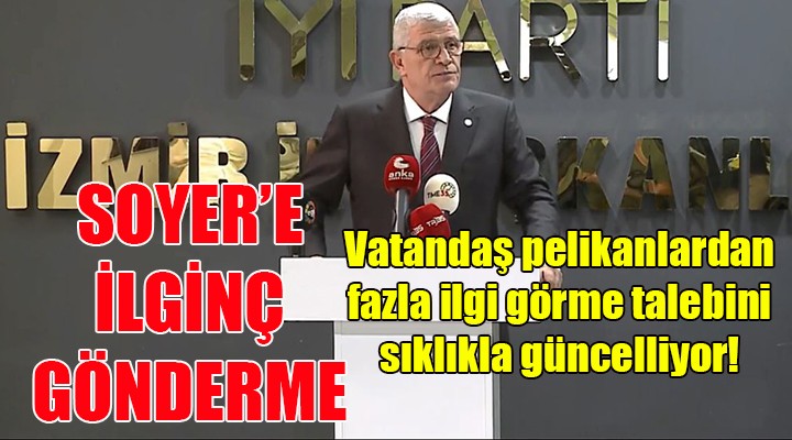 İYİ Partili Dervişoğlu'ndan Soyer'e çarpıcı gönderme!