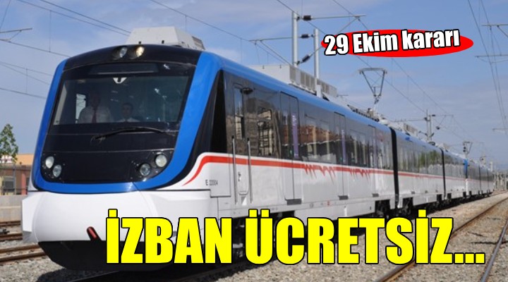 İZBAN 29 Ekim'de ücretsiz