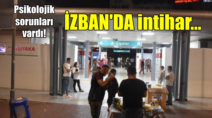 İZBAN'da intihar....