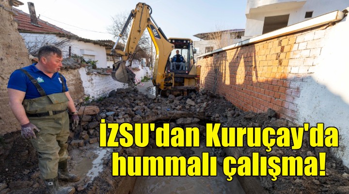 İZSU'dan Kuruçay Deresi'nde hummalı çalışma!