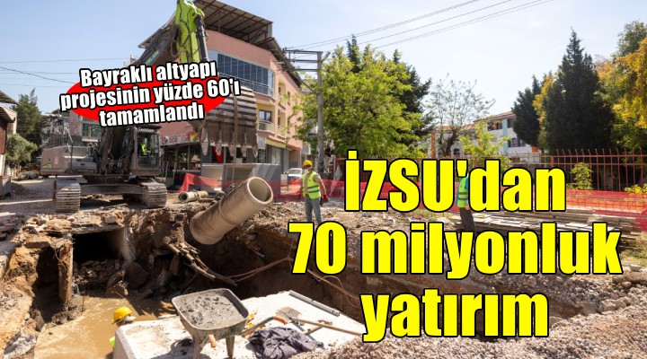 İZSU’dan Bayraklı’da altyapı hamlesi