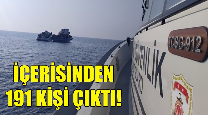 İçerisinden 191 kişi çıktı!