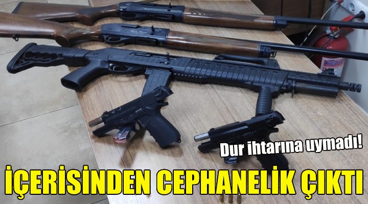 İçerisinden cephanelik çıktı!