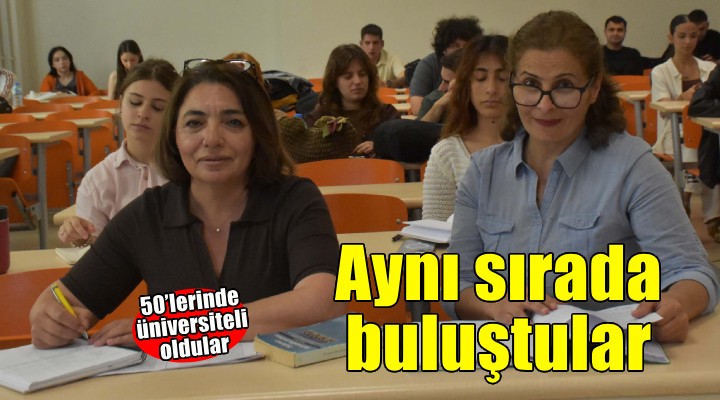 İki kadın 50'li yaşlarında hayalleri üniversitede