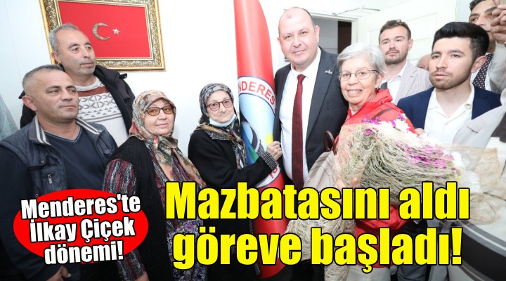 İlkay Çiçek mazbatasını aldı, göreve başladı!