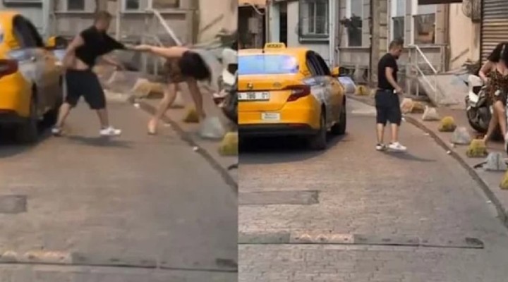 İstanbul'da taksici dehşeti... Kadın yolcuyu darbetti!