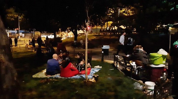 İstanbullular parklara koştu, çadırlar kuruldu