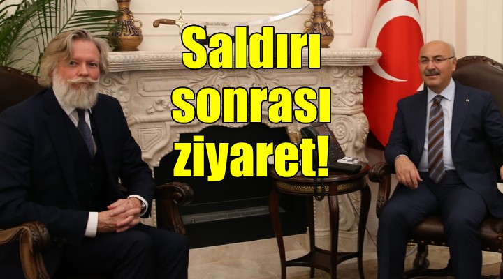 İsveç'in İstanbul Başkonsolosu Ericson'dan İzmir Valisi Köşger'e ziyaret