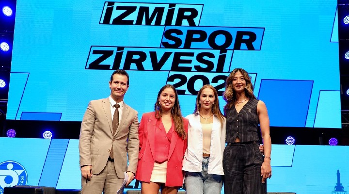 İz bırakan sporcular İzmir Spor Zirvesi'nde...