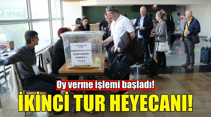 İzmir Adnan Menderes Havalimanı'nda oy verme işlemi başladı