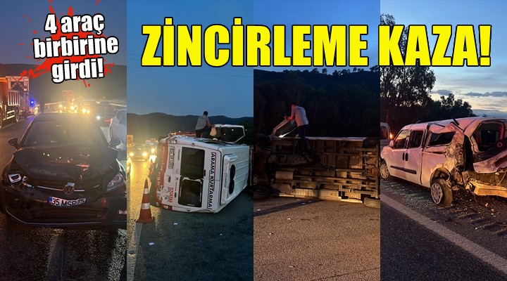 İzmir-Aydın Otoyolu'nda zincirleme kaza!