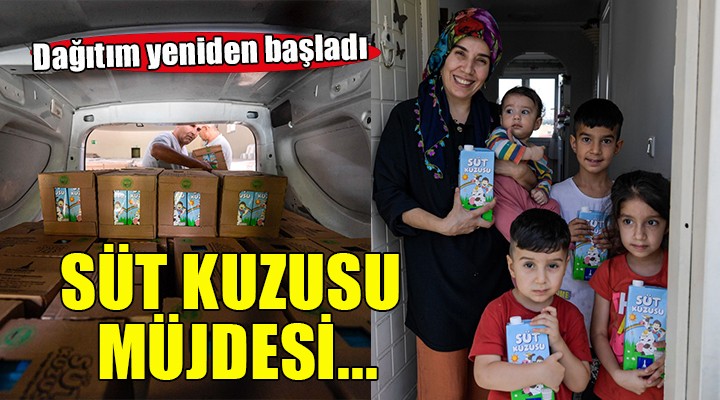 İzmir Büyükşehir Belediyesi süt dağıtımına başladı...
