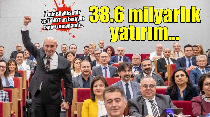 İzmir Büyükşehir Belediyesi ve ESHOT'un faaliyet raporu onaylandı...