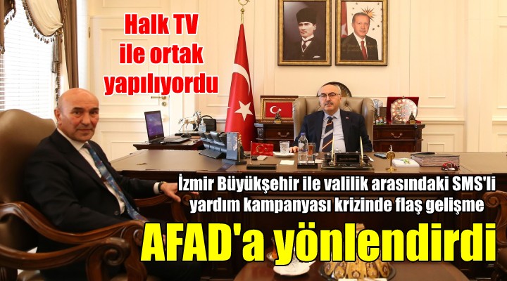 İzmir Büyükşehir SMS izni istedi, valilik AFAD'ı işaret etti...