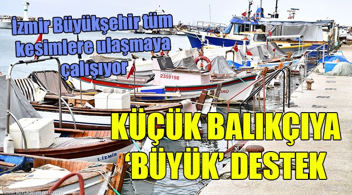 İzmir Büyükşehir'den küçük balıkçıya destek!