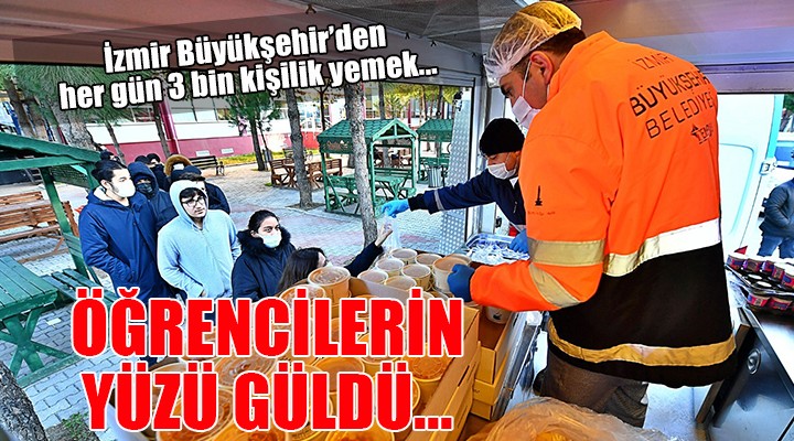 İzmir Büyükşehir'den öğrencilere her gün 3 bin kişilik yemek