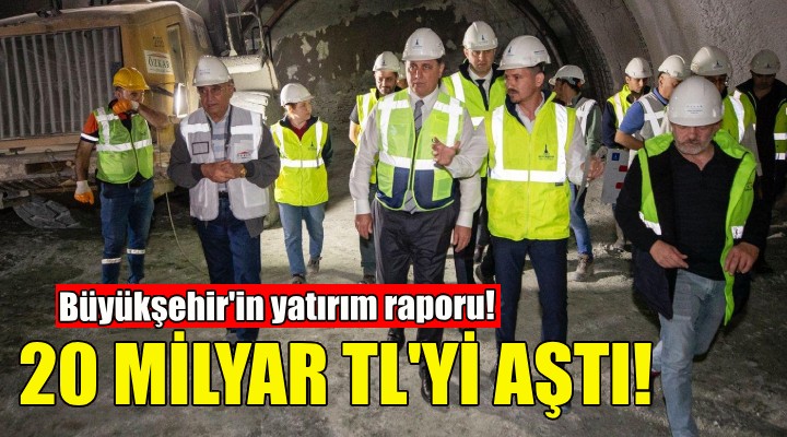 İzmir Büyükşehir'in 2024 yatırım raporu: 20 milyar TL'yi aştı!