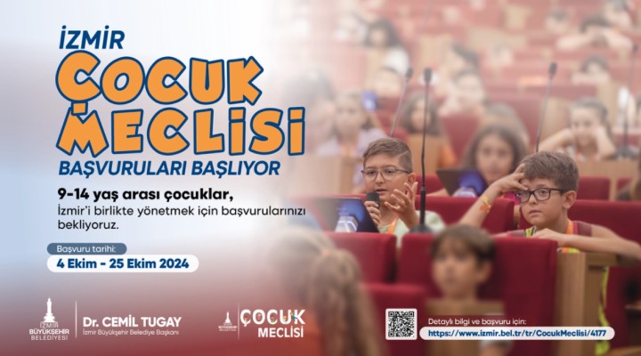 İzmir Çocuk Meclisi başvuruları başlıyor!