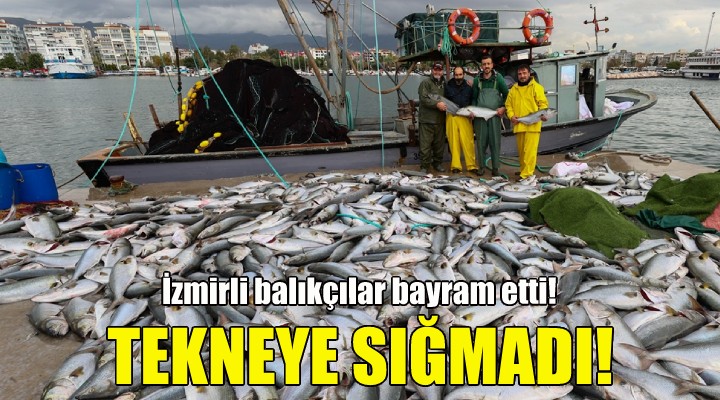 İzmir Körfezi'nde 10 ton balık yakaladılar!