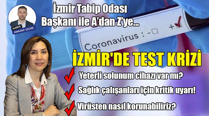 İzmir Tabip Odası Başkanı ile A'dan Z'ye... İZMİR'DE TEST KRİZİ!