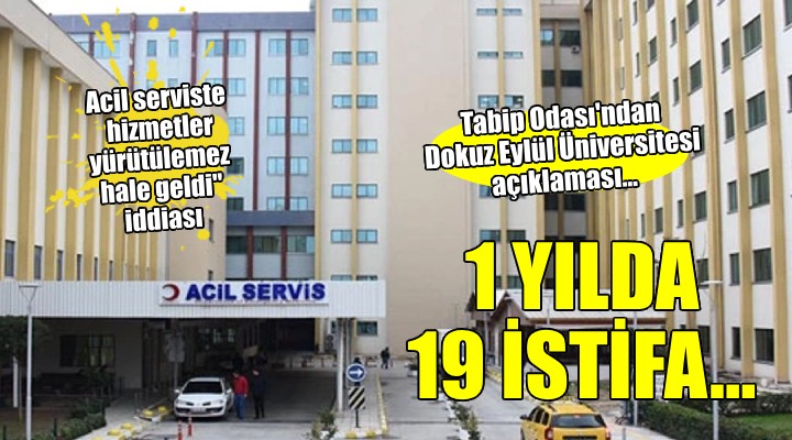 İzmir Tabip Odası'ndan Dokuz Eylül Üniversitesi açıklaması... 