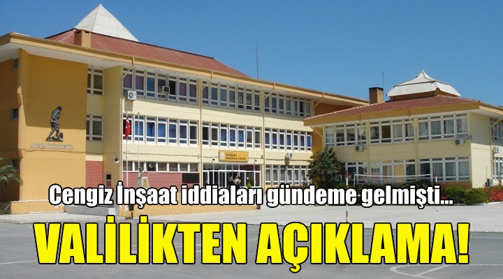 İzmir Valiliği'nden okul açıklaması!