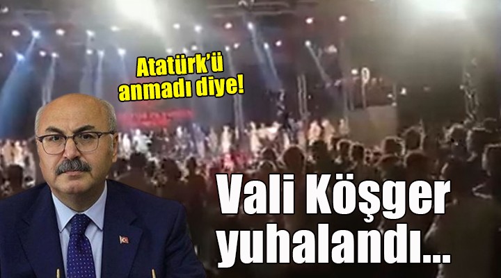 Atatürk'ü anmayan İzmir Valisine yuh çektiler!