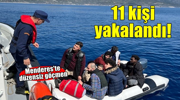 İzmir açıklarında 11 düzensiz göçmen yakalandı