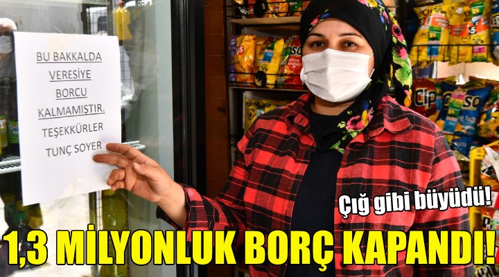 İzmir'de 1,3 milyon liralık borç kapatıldı!
