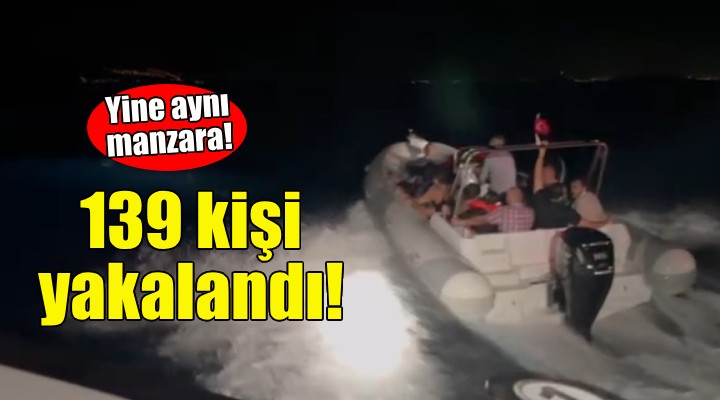 İzmir'de 139 kaçak göçmen yakalandı!