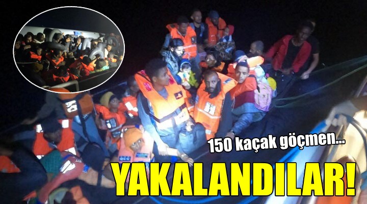 İzmir'de 150 kaçak göçmen yakalandı!