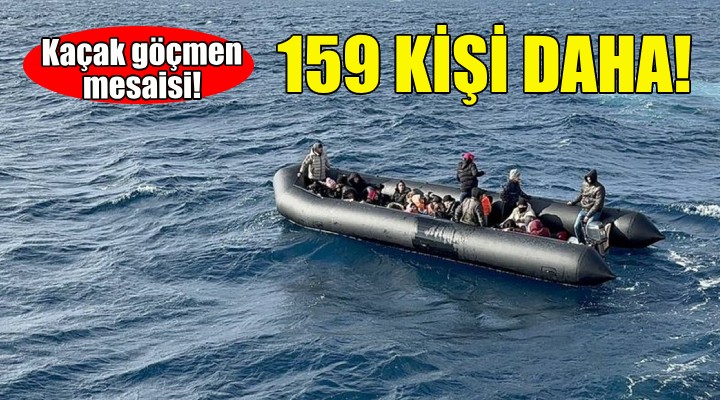 İzmir'de 159 kaçak göçmen yakalandı!