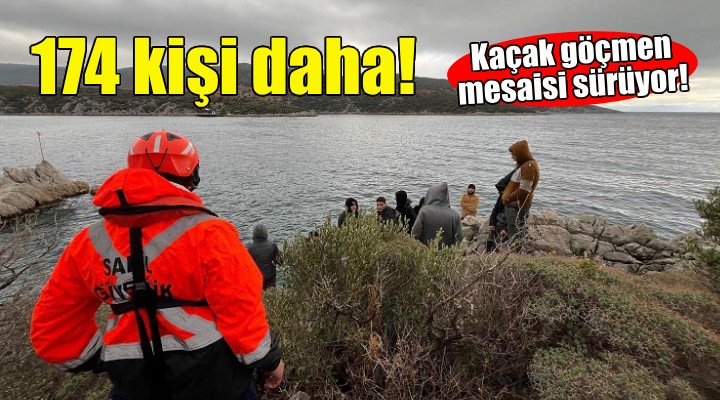 İzmir'de 174 kaçak göçmen yakalandı!