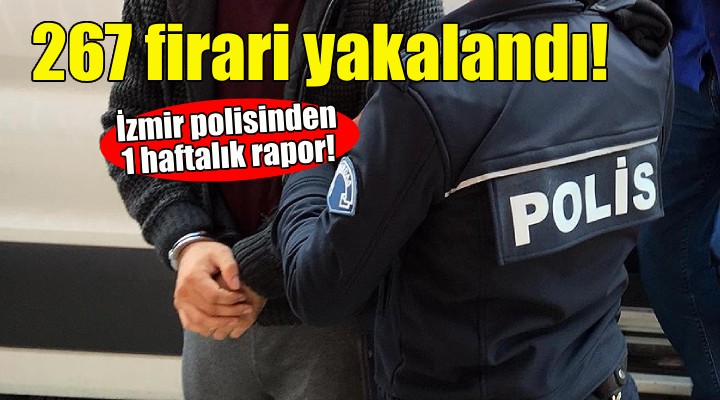 İzmir'de 267 firari hükümlü yakalandı!