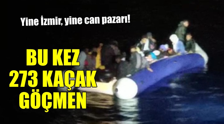 İzmir'de 273 kaçak göçmen yakalandı