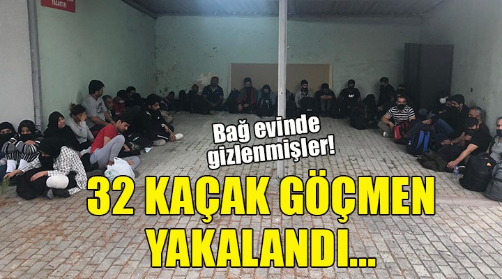 İzmir'de 32 göçmen yakalandı...