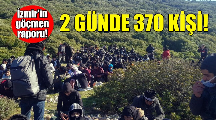 İzmir'de 370 kaçak göçmen yakalandı!