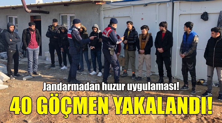 İzmir'de 40 göçmen yakalandı!