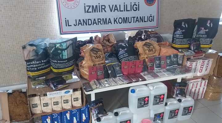 İzmir'de 44 kilo kaçak tütün ele geçirildi