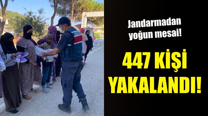 İzmir'de 447 kaçak göçmen yakalandı!